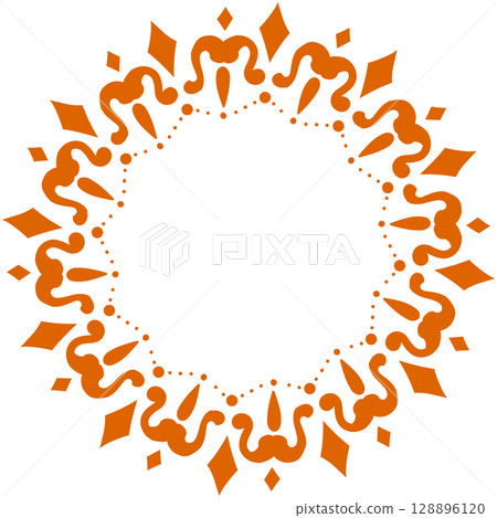 Orange diamond-shaped lace Orange diamond-shaped lace 128896120