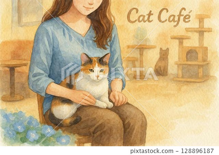 貓咪咖啡館圖片 貓咪咖啡館圖片 128896187