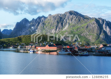View of Lofoten Islands from Reine 128896235