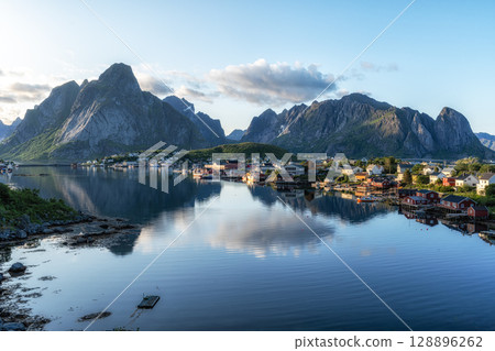 Lofoten Islands Reine Fishing Village Lofoten Islands Reine Fishing Village 128896262