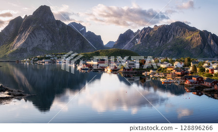 Lofoten Islands Reine Fishing Village Lofoten Islands Reine Fishing Village 128896266