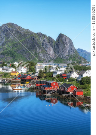 Reine Fishing Village in Lofoten Reine Fishing Village in Lofoten 128896295