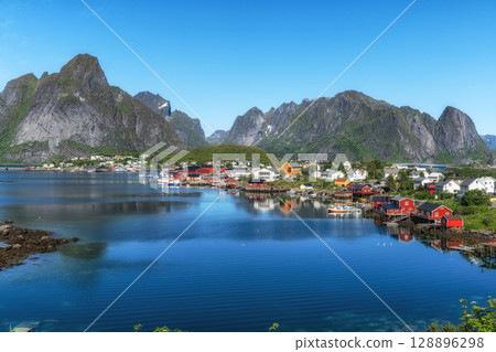 Reine Fishing Village in Lofoten Reine Fishing Village in Lofoten 128896298