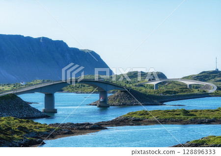 Flakstad Bridges in Norway 128896333