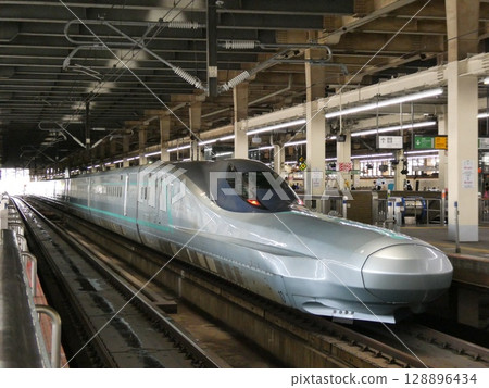 The Shinkansen high-speed test vehicle ALFA-X parked at Omiya Station 128896434