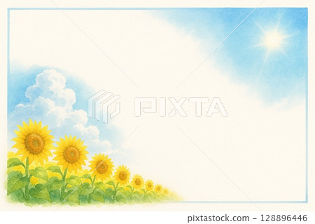 Postcard Sunflower 128896446