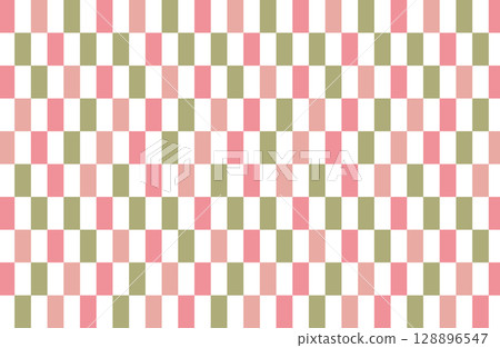 Illustration background material - Random pattern of colorful bricks - Pattern available in swatch panel 128896547