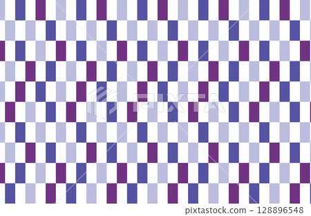 Illustration background material - Random pattern of colorful bricks - Pattern available in swatch panel 128896548