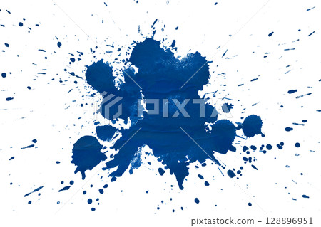 Blue splash watercolor brush isolated on transparent background Blue splash watercolor brush isolated on transparent background 128896951