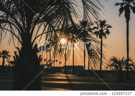 【垂井南海灘】夕陽西下的美麗海灘 128897127