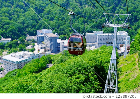 登別熊牧場纜車的風景 128897205