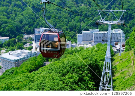 登別熊牧場纜車的風景 登別熊牧場纜車的風景 128897206