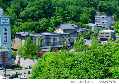Scenery of Takinoya in Noboribetsu Onsen Scenery of Takinoya in Noboribetsu Onsen 128897579