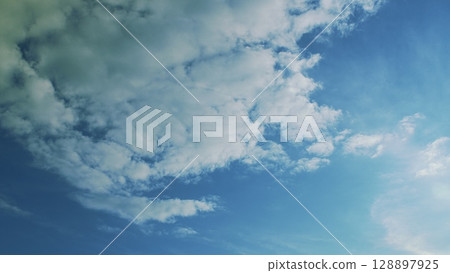 Gorgeous Beautiful Blue Skies with Fluffy Clouds Captured in a Stunning Landscape Photography Gorgeous Beautiful Blue Skies with Fluffy Clouds Captured in a Stunning Landscape Photography 128897925