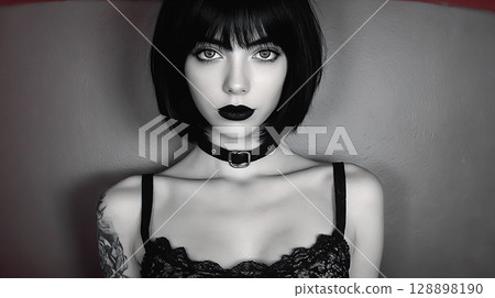 哥德風格美女肖像 哥德風格美女肖像 128898190