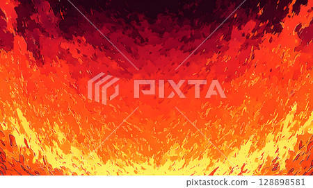 Abstract pattern of fiery red and orange 128898581