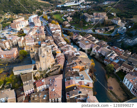 Day view of historic part of Estella-Lizarra. Spain Day view of historic part of Estella-Lizarra. Spain 128899027