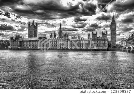 Palace of Westminster, Houses of Parliament, London, UK Palace of Westminster, Houses of Parliament, London, UK 128899587