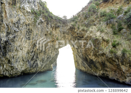 Arcomagno beach, Coast of the Cedars, Tyrrhenian Sea, Italy Arcomagno beach, Coast of the Cedars, Tyrrhenian Sea, Italy 128899642