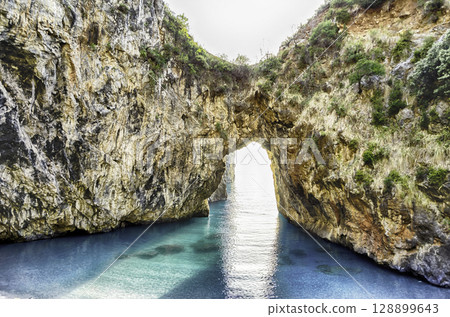 Arcomagno beach, Coast of the Cedars, Tyrrhenian Sea, Italy Arcomagno beach, Coast of the Cedars, Tyrrhenian Sea, Italy 128899643