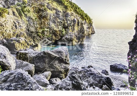 Arcomagno beach, Coast of the Cedars, Tyrrhenian Sea, Italy 128899652