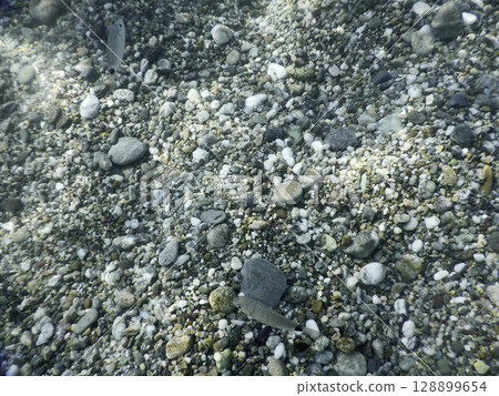 Underwater pebbles at the seaside Underwater pebbles at the seaside 128899654