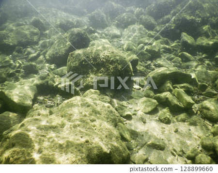 Underwater rocks at the seaside Underwater rocks at the seaside 128899660