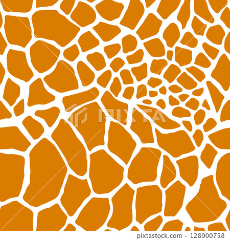 Abstract modern giraffe seamless pattern. Animals trendy background. Colorful decorative vector stock illustration for print, card, postcard, fabric, textile. Modern ornament of stylized skin Abstract modern giraffe seamless pattern. Animals trendy background. Colorful decorative vector stock illustration for print, card, postcard, fabric, textile. Modern ornament of stylized skin 128900758
