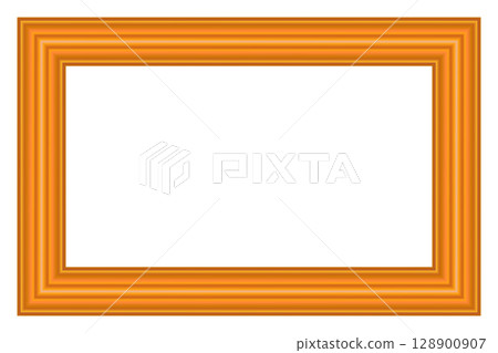 Squared golden vintage wooden frame for your design. Vintage cover. Place for text. Vintage antique gold beautiful rectangular frames. Template vector illustration Squared golden vintage wooden frame for your design. Vintage cover. Place for text. Vintage antique gold beautiful rectangular frames. Template vector illustration 128900907