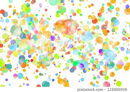 Light multicolor background, colorful vector texture with circles. Splash effect banner. Glitter silver dot abstract illustration with blurred drops of rain. Pattern for web page, banner,poster, card 128900939