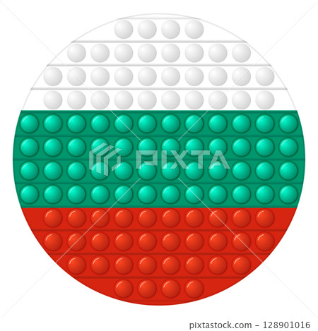 Glass light ball with flag of Bulgaria. Round sphere, template icon. Bulgarian national symbol. Glossy realistic ball, 3D vector illustration. Trendy antistress game pop it, simple dimple. Big bubble Glass light ball with flag of Bulgaria. Round sphere, template icon. Bulgarian national symbol. Glossy realistic ball, 3D vector illustration. Trendy antistress game pop it, simple dimple. Big bubble 128901016