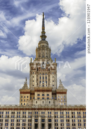 Lomonosov State University building in Moscow, Russia 128901947