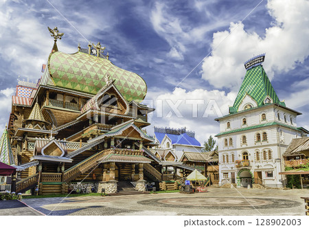 The iconic complex Izmailovskiy Kremlin in Moscow, Russia The iconic complex Izmailovskiy Kremlin in Moscow, Russia 128902003