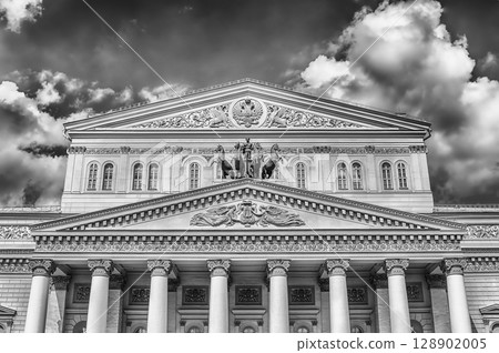 The iconic Bolshoi Theatre, sightseeing and landmark in Moscow, Russia The iconic Bolshoi Theatre, sightseeing and landmark in Moscow, Russia 128902005
