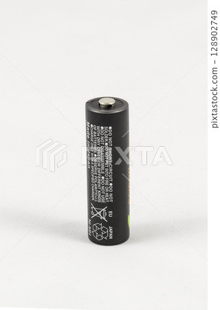 Single unbranded black AA rechargeable battery 128902749