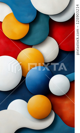 Abstract colorful shapes and patterns in vibrant hues Abstract colorful shapes and patterns in vibrant hues 128903214