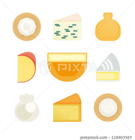 奶酪插圖集 128903567