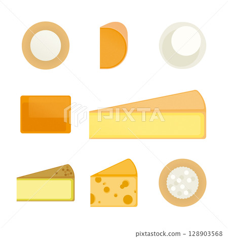 奶酪插圖集 128903568