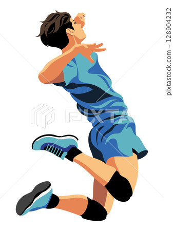 Volleyball player 128904232