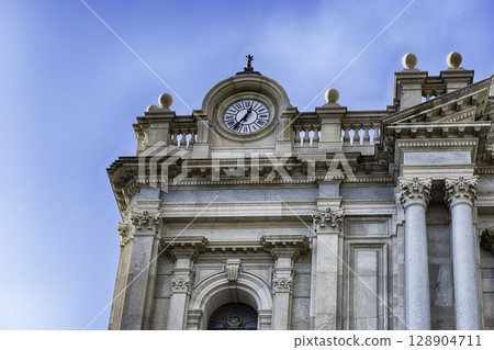 Facade of Church of Our Lady of Rosary, Pompei, Italy Facade of Church of Our Lady of Rosary, Pompei, Italy 128904711