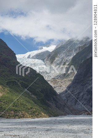 Franz Josef Glacier in Westland National Park, West Coast, New Zealand 128904811