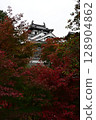 Autumn leaves at Fukuchiyama Castle 128904862
