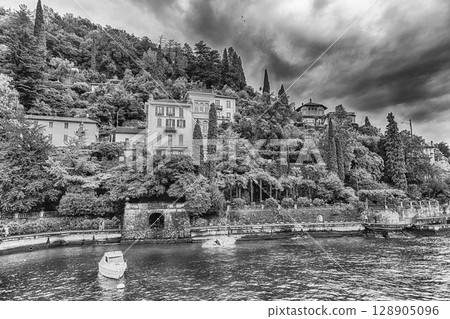 The picturesque village of Varenna over the Lake Como, Italy 128905096