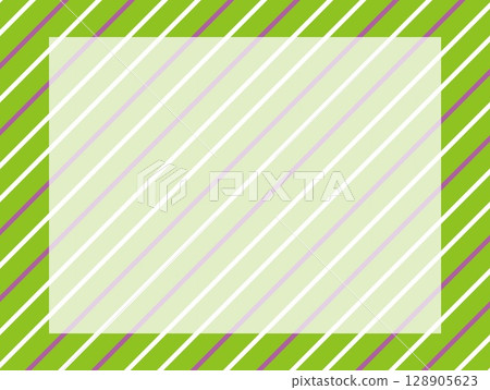 Striped frame white space green 128905623