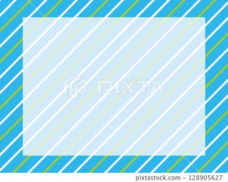 Striped frame white space blue 128905627