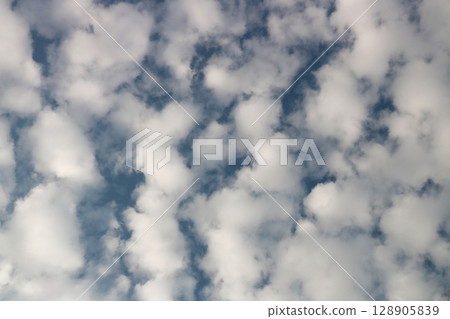 Altocumulus Cloud Formation in a Summer Sky 128905839