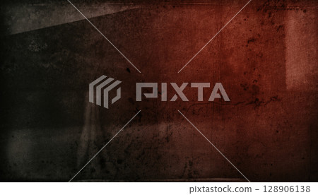 Grunge Background Texture with Red Film Scratches for Design 128906138