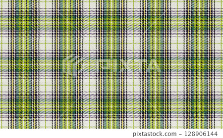 Classic Tartan Wool Texture Green Background 128906144