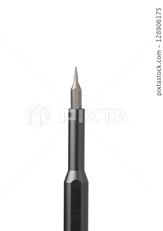 Iron bit with screwdriver on Isolated on white background Iron bit with screwdriver on Isolated on white background 128906175