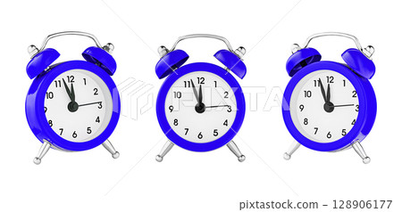 classic watch, pointer clock, Blue color alarm watch on isolated white background classic watch, pointer clock, Blue color alarm watch on isolated white background 128906177
